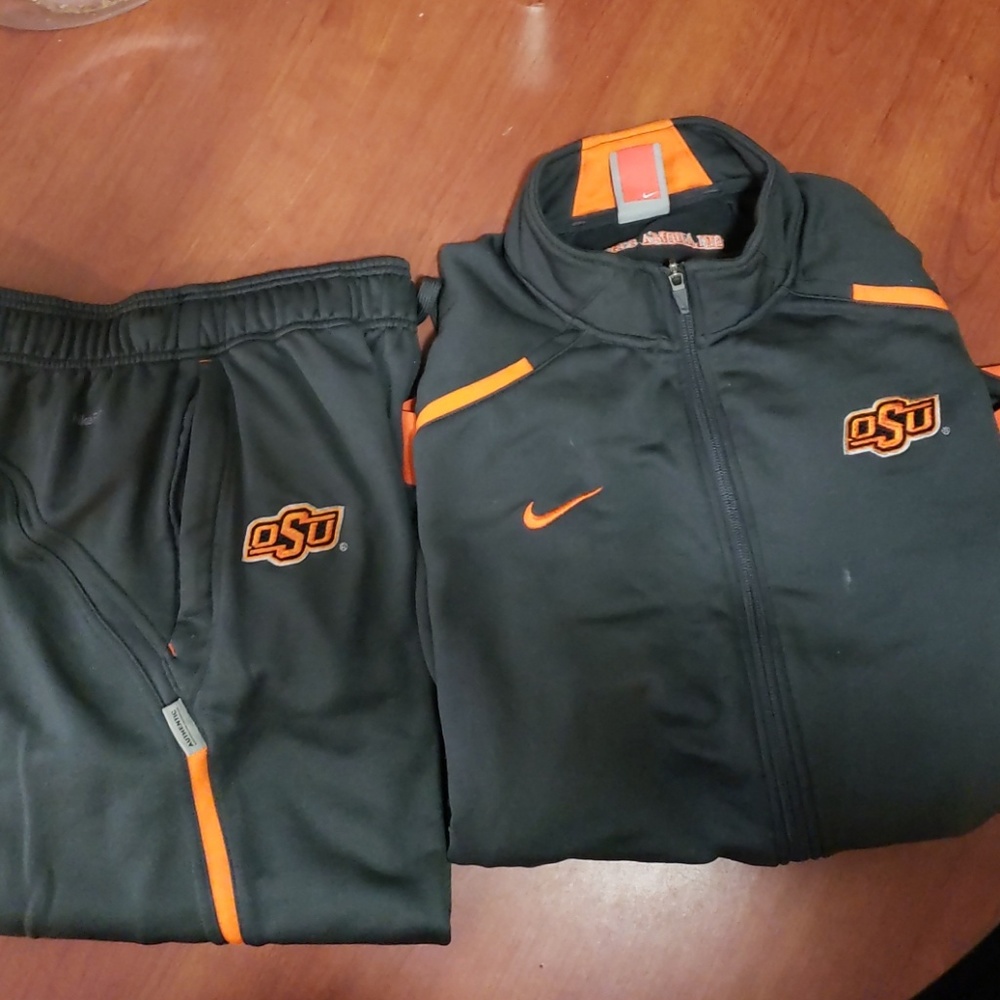 Nike Dry Fit Oklahoma State University Track Suit